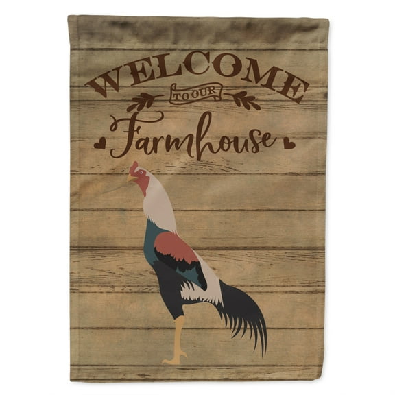 Caroline's Treasures CK6782CHF Kulang Chicken Welcome Flag Canvas House Size , Large, multicolor