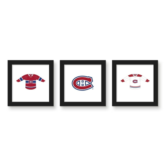 Gallery Pops NHL Montreal Canadiens - Jersey Wall Art Bundle (3-Pack)
