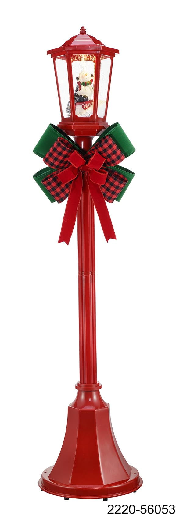 Holiday Time Snow Blowing Lamppost, 56"