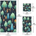 thumbnail image 3 of Coolnut Cartoon Trees Bathroom Towel Set Absorbent Soft 3-Piece Bath Towel Hand Towel Washcloth Decorative Towels for Bathroom Gym Hotel Beach Swimming Pool Washcloth Gift, 3 of 7