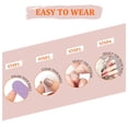 thumbnail image 4 of Uñas postizas largas mate puntas de uñas postizas ovaladas puras uso diario fecha fiesta prensa en uñas para mujeres y niñas Xemadio HMHZ346-2, 4 of 5