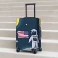 thumbnail image 2 of Lsque Astronaut With USA Flag Printed Luggage Cover, Travel Luggage Protector,Scratch and Dirt Resistant, Fits 18-32 Inch Luggage - Small, 2 of 9