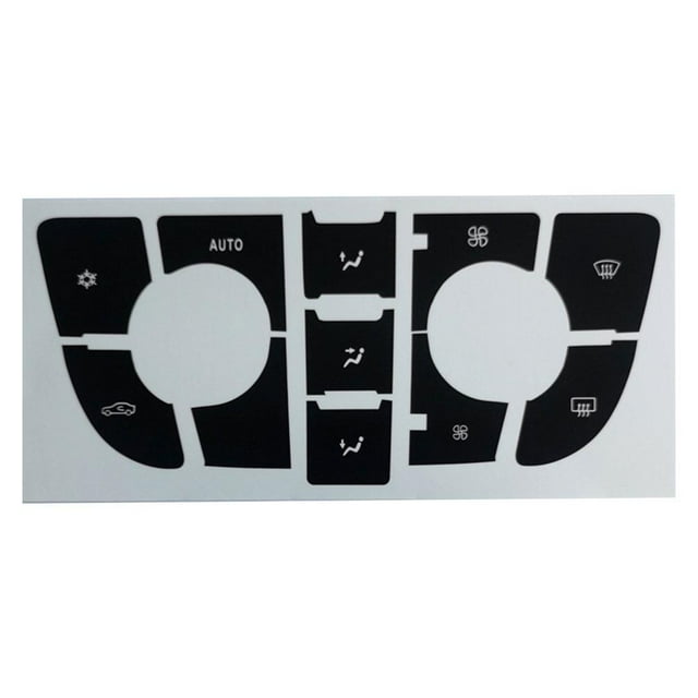 Radio Button Repair Stickers for Opel Astra J & Vauxhall GTC, Dashboard Fixing Decals for Climate Control CD MP3 Panel 2009-2015 Black