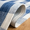 thumbnail image 5 of SAFAVIEH Marbella Phylliss Checkered Area Rug, Navy/Ivory, 6' x 6' Square, 5 of 11