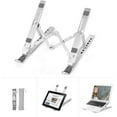 thumbnail image 1 of Support d'Ordinateur Portable Réglable, FIASON 7 Angles Aluminium Portable Ergonomique Pliable, 1 of 5