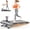 Silver, variant on Smart Walking Pad Treadmill with 15% Auto Incline, 12-Level Adjustable Slope, 3.5 HP Quiet Motor, Shock Absorption for Home and Office Workouts,Silver