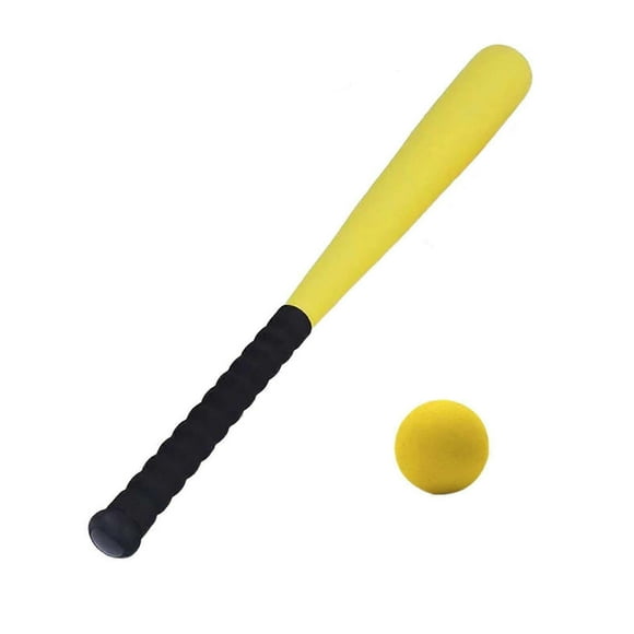 Kids Foam Baseball Bat and Ball T Ball Set 21 inch Gift for Children Softball Bat Kids Baseball Set for Game Playing LearningYellow