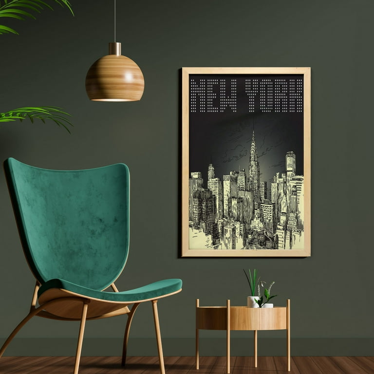 Grunge Skyline Art: Canvas Prints, Frames & Posters