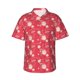 thumbnail image 1 of Fotbe Hello Summer Flamingo Camisa Hawaiana para Hombre Unisex – Camisa Casual de Verano con Botones de Manga Corta de Algodón y Lino,X-Large, 1 of 7