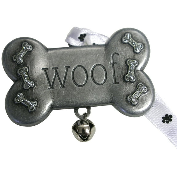 Dog Bone Pewter Ornament
