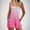 🔥 Pink_New, variant on Gifts Jumpsuit Romper Gradient Print Womens Sleeveless Camisole Pocket Wide Leg Jumpsuit Shorts Ombre Gradient Printed Pocketed Casual Summer Playsuit Jumpsuit Romper