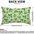 thumbnail image 3 of St Patricks Day Lumbar Pillow Covers 12X20 In Green Lucky Shamrock Clover Decorative Rectangle Pillow Cases Set of 2 Spring Holiday Throw Pillows Farmhouse Home Decor For Sofa Couch Bedroom Outdoor, 3 of 6