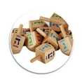 thumbnail image 4 of Hanukkah Dreidels Zion Judaica Wood, tamaño mediano, paquete de 30, 4 of 5