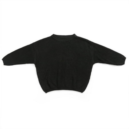 

GXFC Toddler Boys Girls Fall Winter Sweatshirt Kids Long Sleeve Solid Thick Pullovers Tops Children Casual Warm Autumn Clothes 9M-5T