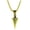 Golden, variant on Men Necklace Stainless Steel Bone Chain Hip Hop Cool High Gloss Gift Fashion Jewelry Spearhead Pendant Sweater Necklace for Daily