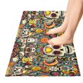 thumbnail image 5 of Haosy Stylish and Cool Skull Bathroom Rugs Non Slip Absorbent Soft Plush Quick Dry Bath Mat, 39"x20", 5 of 8