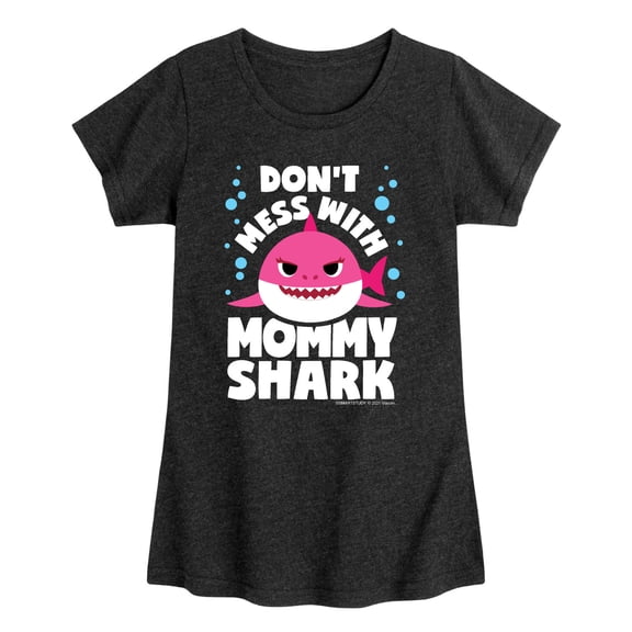 Baby Shark - Don't Mess With Mommy Shark Toddler Girls' Toddler Short Sleeve Graphic T-Shirt