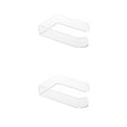 thumbnail image 4 of Bewildely Soporte de papel Acrílico Montado en la pared Baño Cocina Autoadhesivo Organizador Estante Colgador sin perforaciones Estante de Transparente 2piezas, 4 of 6