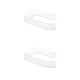 thumbnail image 3 of Cateissary Soporte de papel Acrílico Montado en la pared Baño Autoadhesivo Gancho Perchero Percha sin perforaciones Moderno Rollo de papel Accesorios Transparente 2piezas Cateissary CBP214626, 3 of 6