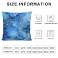 thumbnail image 5 of Acheng Short Plush Pillowcase 1 Piece Gold and Blue Abstract Art White, 5 of 5