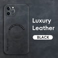thumbnail image 4 of for iPhone 11 Pro Max PU Leather Case, Vintage Compatible with MagSafe and Wireless Charging Slim Fit-Drop Scratch Resistant Support Magnetic Car Mount Case Cover for iPhone 11 Pro Max, Black, 4 of 9