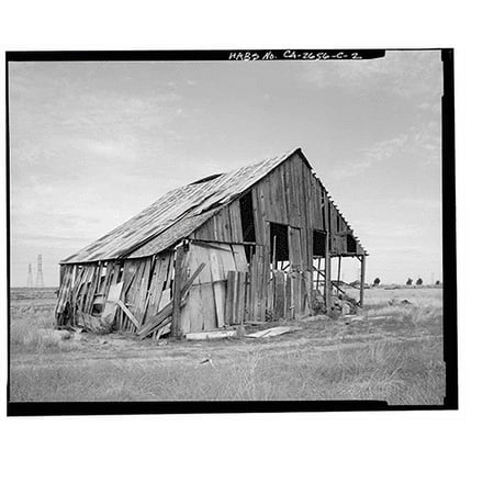 Historic Print, Hudson-Cippa-Wolf Ranch, Hay Barn, Sorento Road, Sacramento, Sacramento County, CA - 2, 16" x 20"
