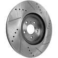thumbnail image 6 of New Cross-drilled and Slotted Brake Disc Compatible With Infiniti Nissan Q70 3.7 6 Cyl 3.7L Q70 5.6 8 Cyl 5.6L Q60 Premium 6 Cyl 3.7L 2008-2023 By JSTPI27110007DRS, 6 of 7
