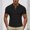 Black, variant on WIZUTIZ Henley T Shirts for Men Cotton Small Vneck Short Sleeve Tees Loose Breathable Comfy Summer Outdoor Hiking Work Shirts