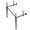 Black, variant on Kingston Brass VPB33281 Brass Console Sink Legs in Polished Chrome