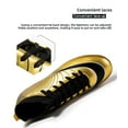 thumbnail image 5 of Men's Soccer Cleats High-Top Unisex Football Boots with Golden Soled Spikes for Outdoor and Indoor Training and Athletic Performance, 5 of 5