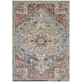 thumbnail image 3 of Nourison Juniper Persian Blue/Multicolor 5'3" x 7'3" Area Rug, (5x7), 3 of 9