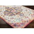 thumbnail image 3 of BoutiqueRugs Hillsby Oriental Medallion Area Rug - Farmhouse Traditional Floral Carpet for Living Room - Magenta, Teal, Orange - 5'3" x 7'3" (5x7 Area Rugs), 3 of 14