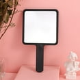 thumbnail image 7 of huanledash Makeup Mirror with Handle Good Grip Barber Hairdressing Handheld Mirror Square Makeup Vanity Mirror Salon Accessories, 7 of 7
