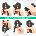 thumbnail image 4 of Fortalecedor de agarre manual, entrenador de fuerza de agarre, entrenamiento de ejercitador de antebrazo de resistencia ajustable de 22-132 libras para atletas de rehabilitación escaladores músicos, 4 of 7