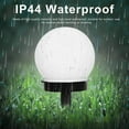 thumbnail image 2 of Lámparas solares para jardín al aire libre, paquete de 6 luces impermeables para exteriores, IP44, con forma de globo, para césped, jardín, paisaje, camino de entrada, patio, 1 luz, 2 of 5