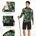 thumbnail image 5 of lcziwo Fashion Hooded Sweatshirt for Men Sun Protection Long Sleeve Camo Print Shirt with Mask Summer Fishing Beach Quick Dry Blouse Army Green XXL, 5 of 7
