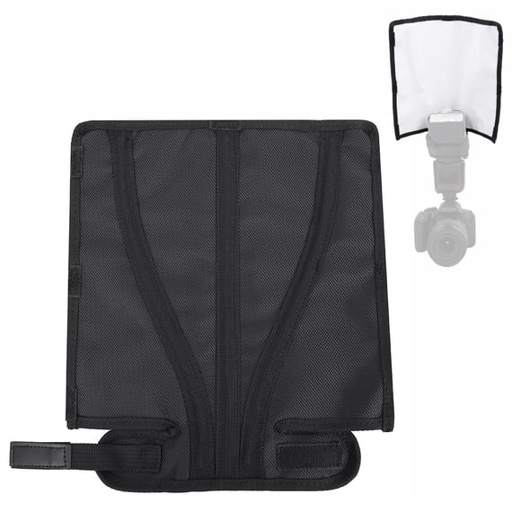 Foldable Flash Softbox Diffuser Speedlite Reflector, Hook and Loop, for All Flash Speedlite, Solve Harsh Reflections, Glare Spots, Red Eye or Deep Shadows