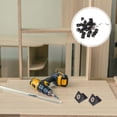 thumbnail image 2 of 100pcs Plastic Furniture Corner Braces Drawer Bottom Repair Fixing Mending Wedges, 2 of 9