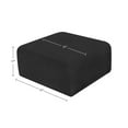 thumbnail image 3 of Meridian Furniture Arc Black Boucle Fabric Ottoman, 3 of 7