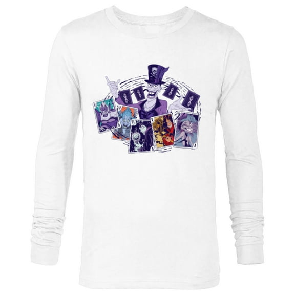 Disney Villains Dr. Facilier Playing Cards - Long Sleeve T-Shirt for Men - Customized-White
