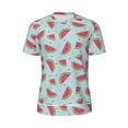 thumbnail image 5 of Wukai Watermelon Print Men's Short-Sleeved Mesh T-Shirt,Quick-Dry Short Sleeve Workout T-Shirt-X-Large, 5 of 8