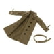 thumbnail image 2 of Gabardina en miniatura a escala 1:12 para cosplay, para vestir, figura masculina de moda. Verde, 2 of 9