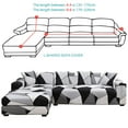 thumbnail image 2 of Stretch Fabric Sofa Slipcover 1 2 3 4 seater L shape , Elastic Sectional Sofa Cover Slipcover Protector Couch Pure Color For Moving Furniture Living Room, 2 of 7
