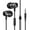 Black, variant on Wired Earbuds Wired with Anti-Scratch Coating with Precision Screwdriver Hi-Fi Audio Quality Sound Travel Ready Kit Black Smart Quantum Model Exclusive Diamond Grade Black