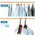 thumbnail image 6 of BagDream Black Magic Space Saving Hangers 12 Pack, Sturdy Plastic Hanger Closet Organizers with 5 Holes for Clothes Storage, College Dorm Essentials, Home Organization, 6 of 8