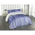 thumbnail image 2 of Ambesonne Forest Quilted Coverlet 3 Pcs, Winter Woodland Foggy, Queen Size, Purple Black Grey, 2 of 4