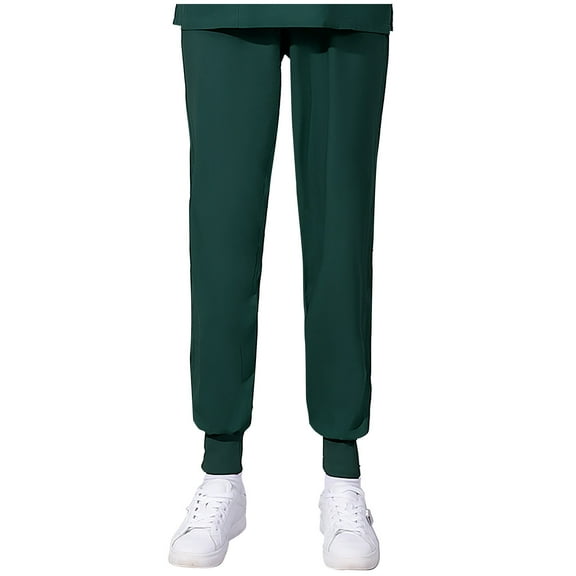 Ruimatai Women's Work Pants Loose Fit Scrub Pants Solid Color Nursing Uniform Comfortable Stretchy Medical Pants for Women