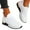 White, variant on UTTOASFAY Women'S Summer Comfortable Casual Sports Shoes Sandals Stretch Cloth Large Size Shoes White 9(41)
