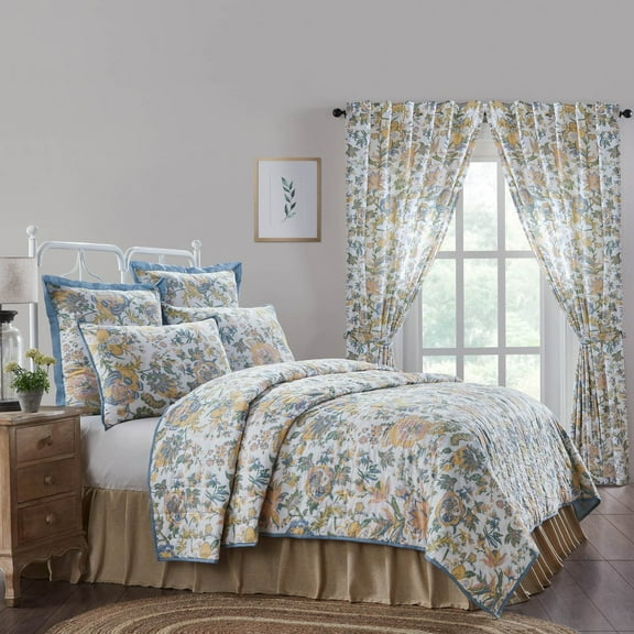 Quilt Wilder King Farmhouse 105Wx95L Floral Cotton Bedding Decor