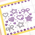 thumbnail image 4 of RAGUPEL 6 Sheets Colorful Face Gems Stickers 3D Heart Bow Star Glitter Face Stickers for Makeup Rhinestone Sticker Self Adhesive Gems for Crafts Scrapbook Decorations Rhinestones Gem Sticker, 4 of 7